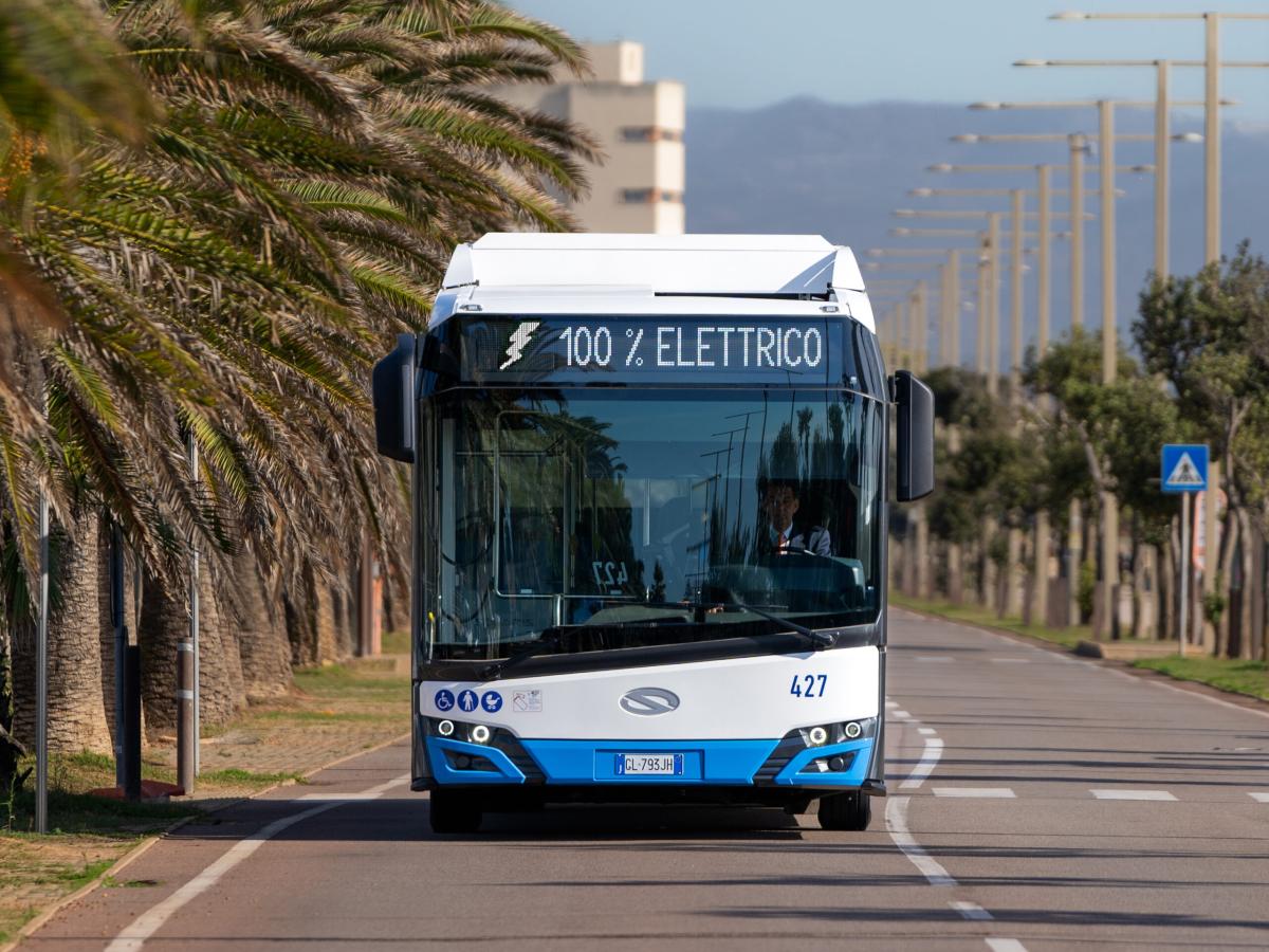 Bus elettrico Poetto